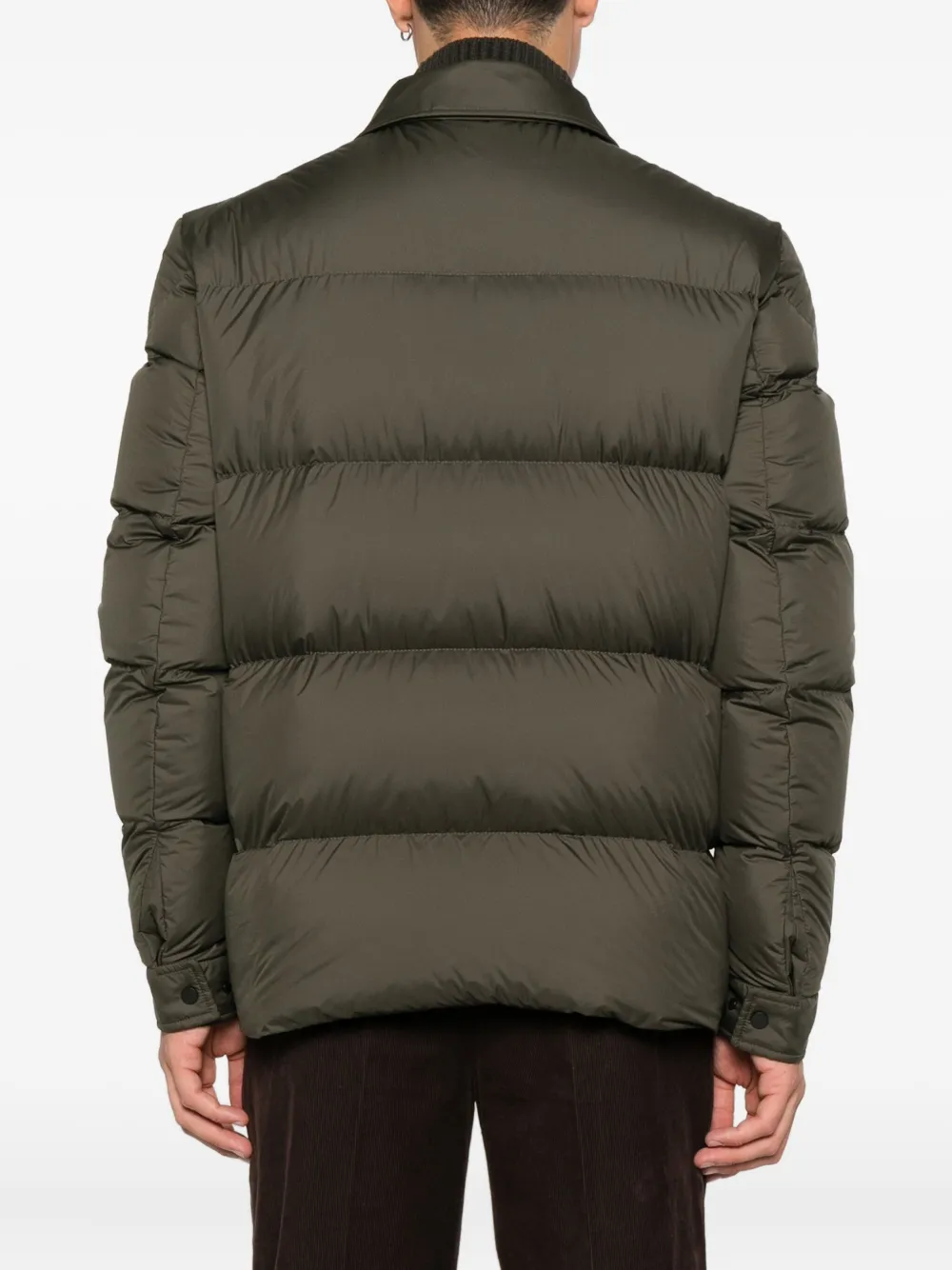 Многослойная стёганая куртка Moncler, коричневый — фото 4