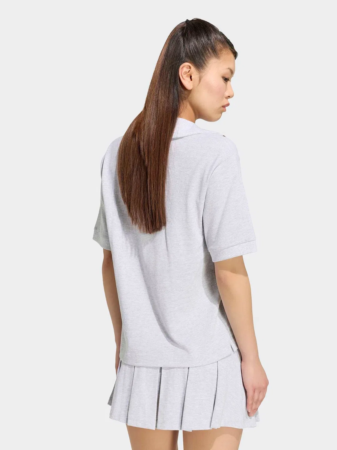 Поло adidas Colourpop, светло-серый — фото 2