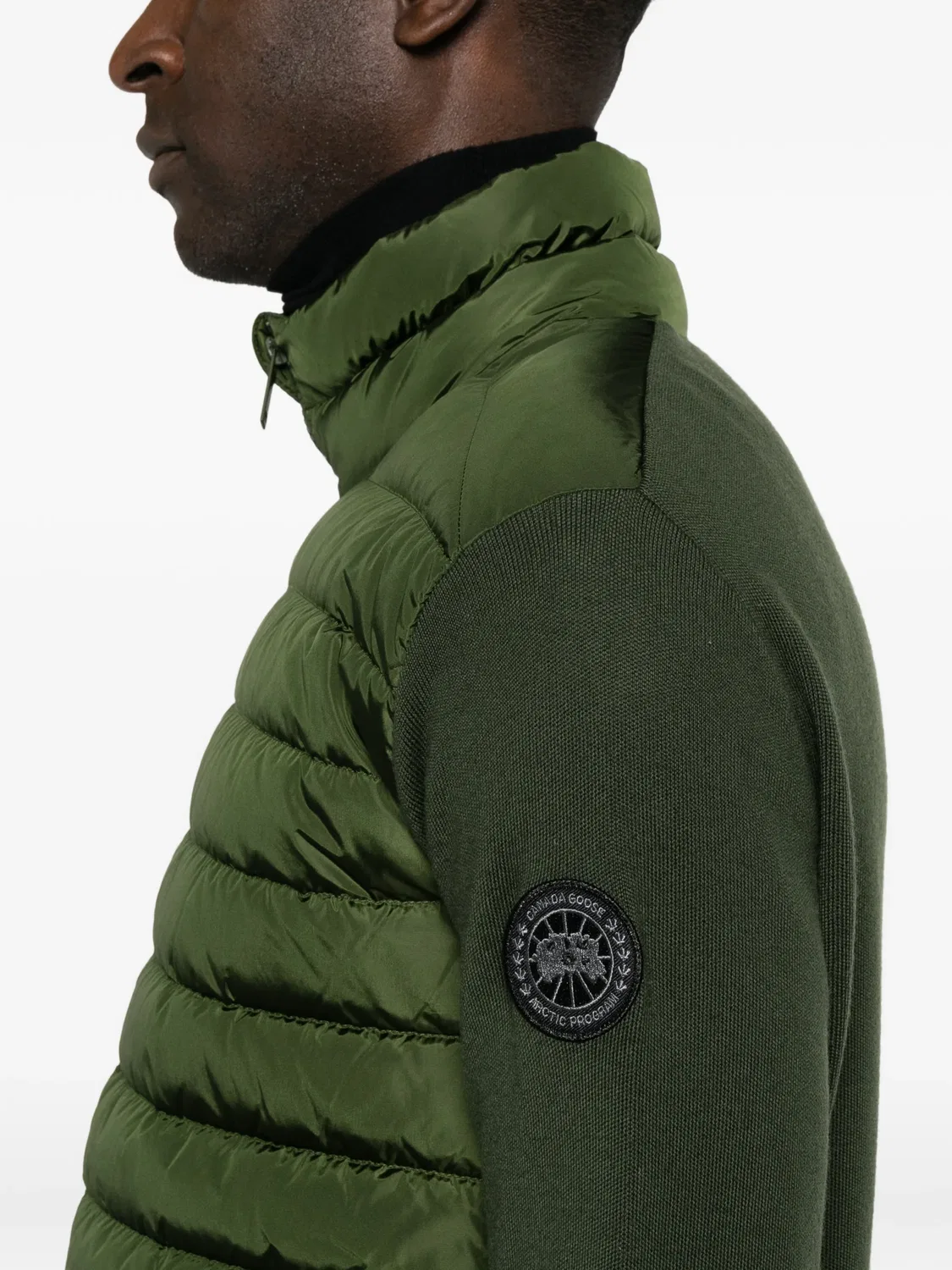 Стеганая куртка HyBridge Flavio зеленая Canada Goose, зеленый — фото 4