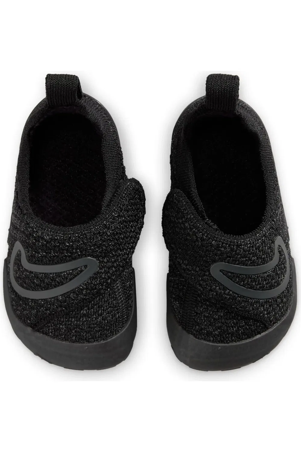 Детские кеды для начинающих ходить с мягким верхом Flyknit Swoosh 1 Nike, 003 Black/Anthra — фото 3