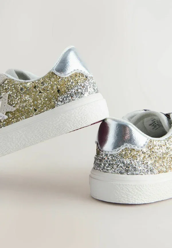Ботинки хлопковые Regular fit - glitter star - baby shoes Next gold, золото — фото 4