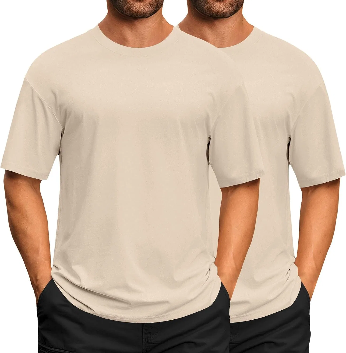 Мужская футболка с коротким рукавом 2 Pack, Khaki
