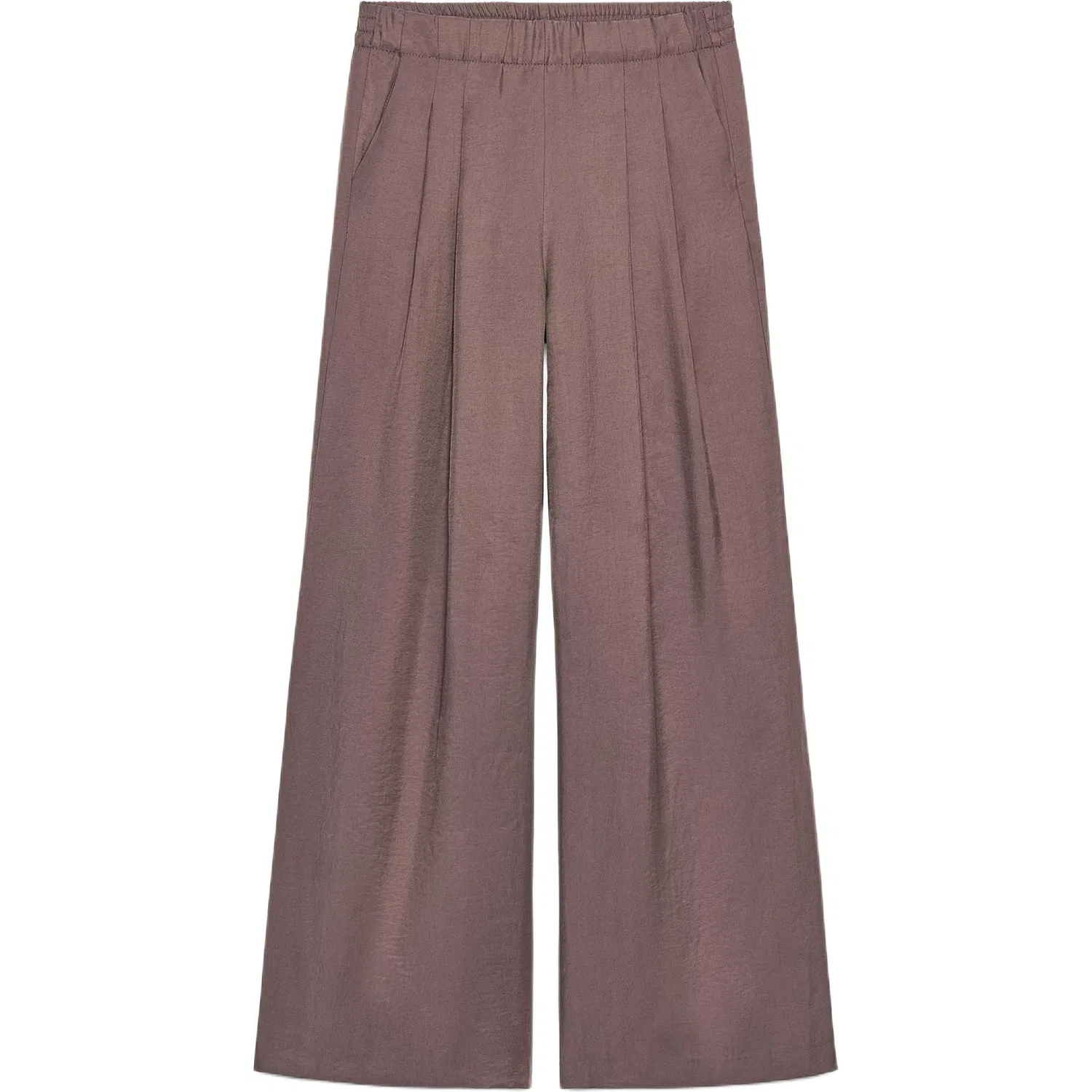 Женские брюки свободного кроя Purple ZARA, Eggplant Purple