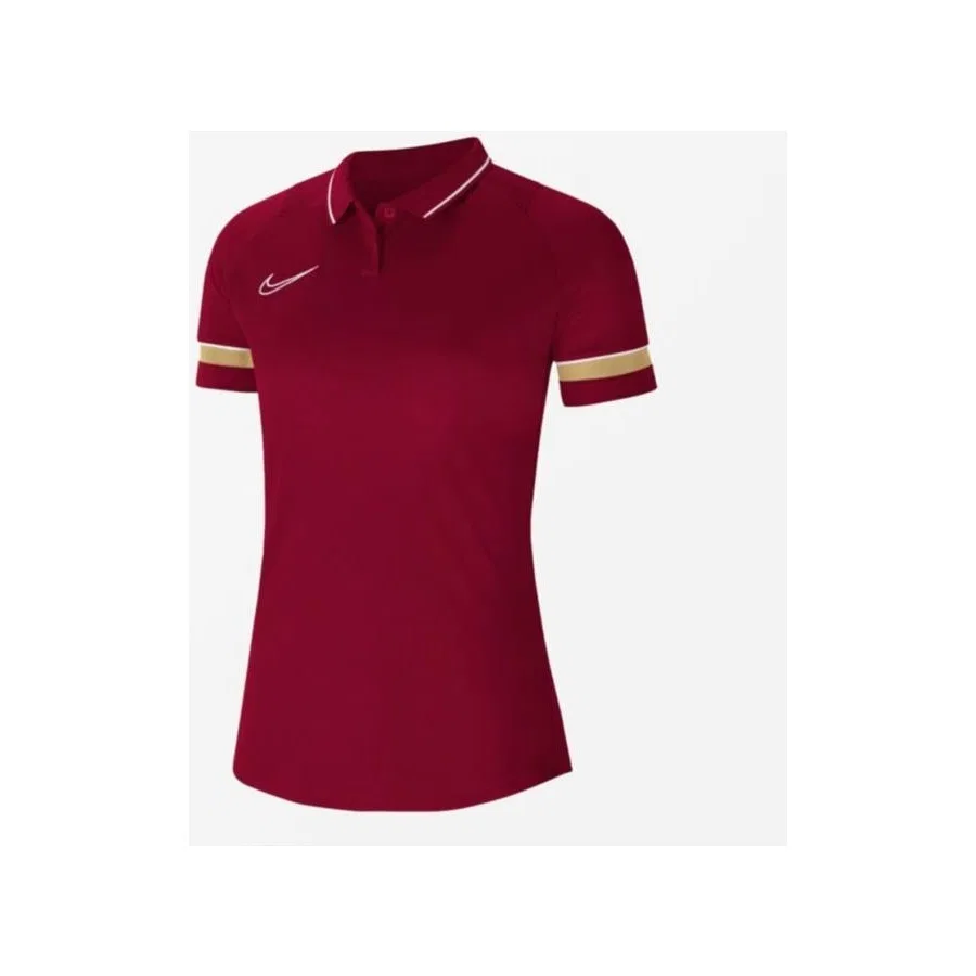 Женское поло Nike W Academy 21, Бордовый