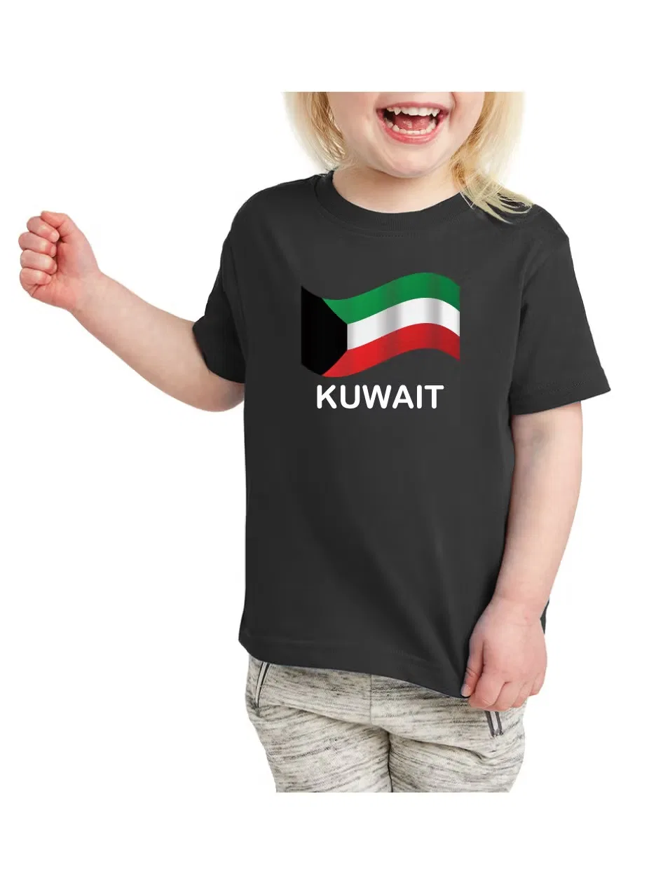 Комплект футболка с принтом с кепкой, значком и флагом Printshop4Me, черный — фото 3