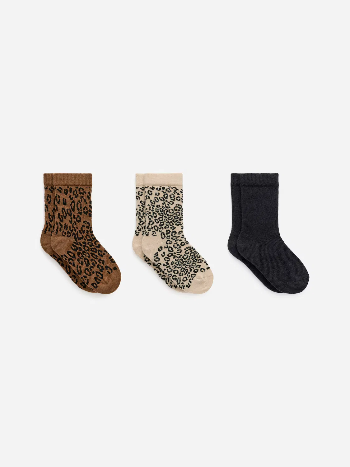 Хлопковые носки, 3 шт. в упаковке Arket, Beige/Schwarz