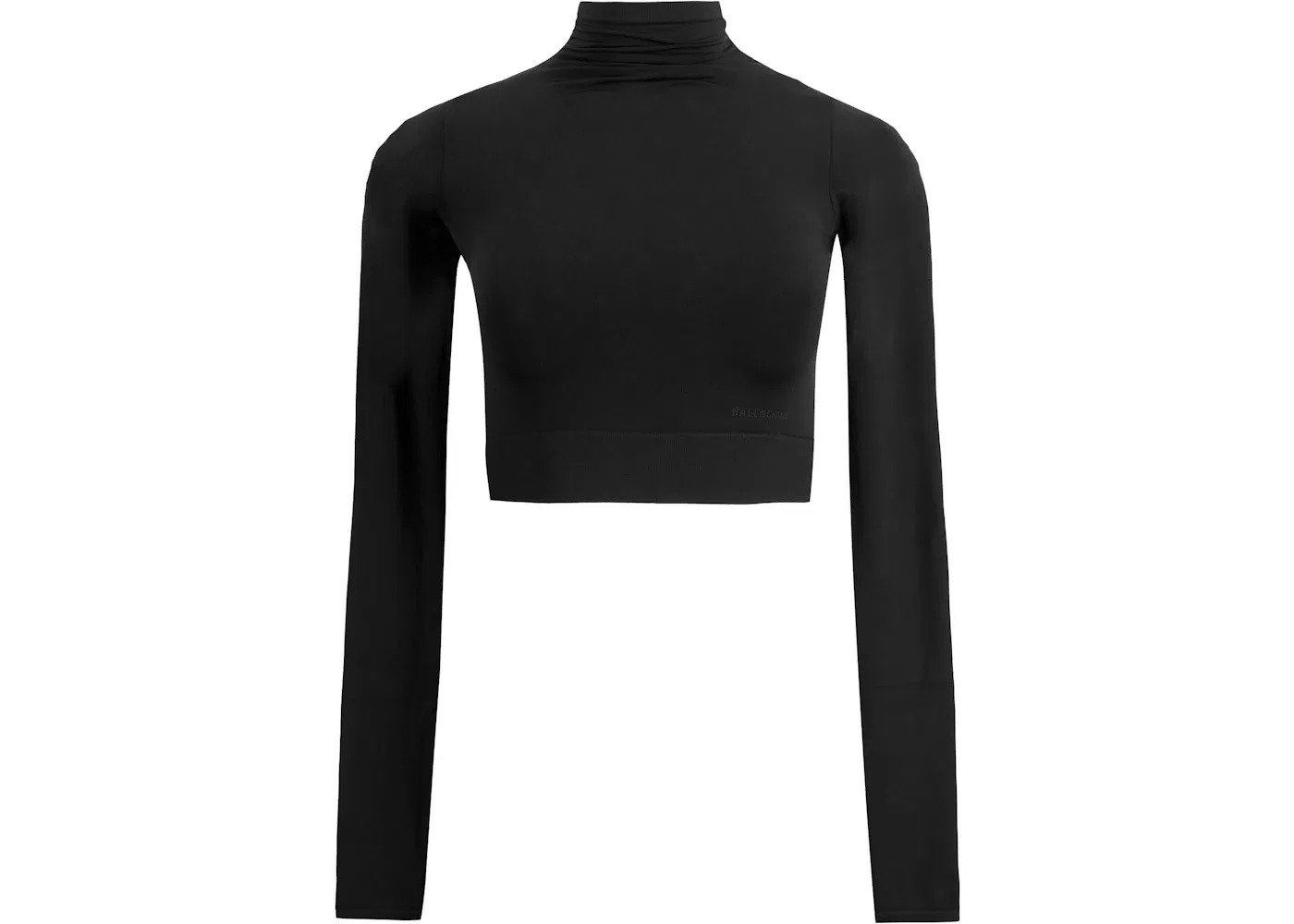 Женский топ с высоким воротником Balenciaga, Black