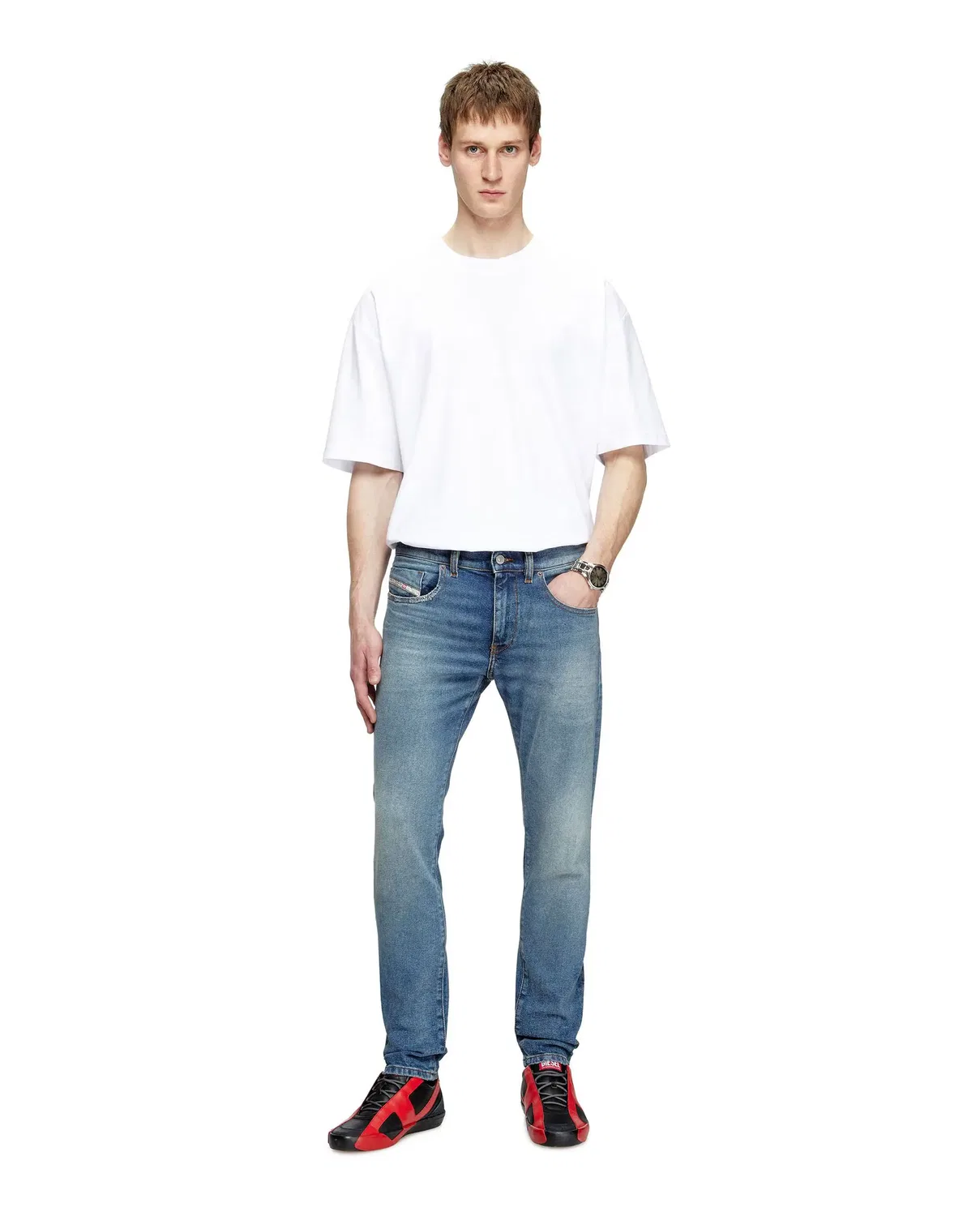 Мужские джинсы slim Vaquero Diesel, Azul Denim — фото 4