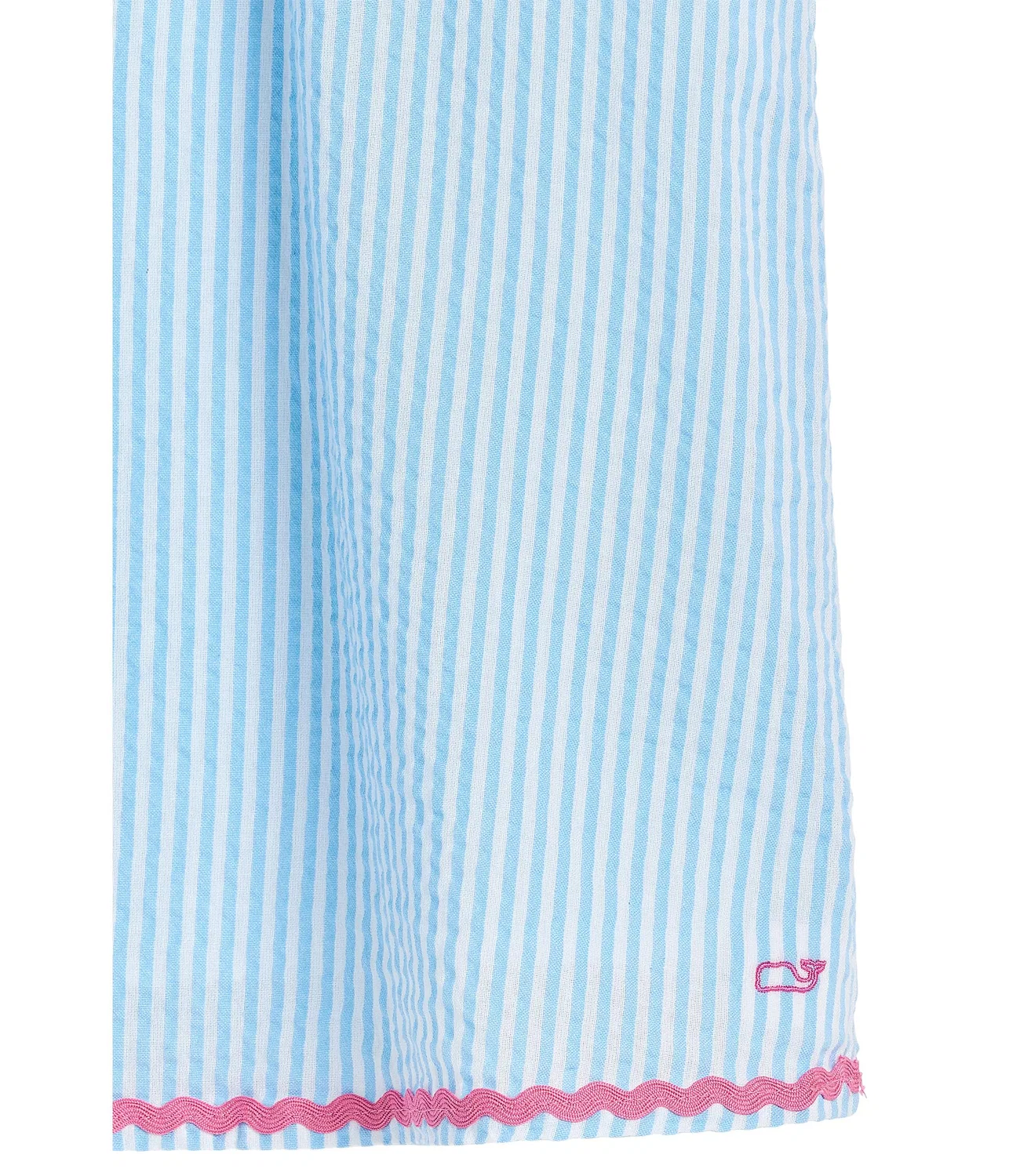 Платье Regan из жатой ткани (для маленьких и больших детей) Vineyard Vines Kids, Seersucker-Jake Blue — фото 3
