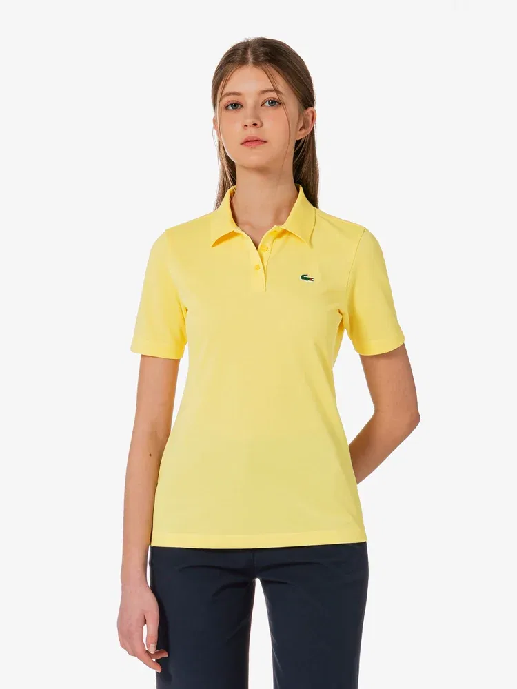 Поло LACOSTE Basic, Лимонный