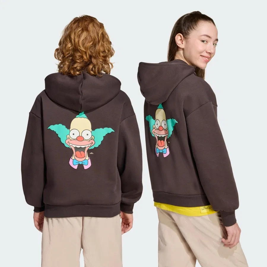 Худи с принтом The Simpsons adidas Sportswear, Коричневый — фото 3