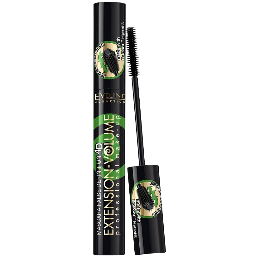 Eveline Cosmetics Extension Volume 4D False Definition удлиняющая и подкручивающая тушь для ресниц, 10 мл — фото 4