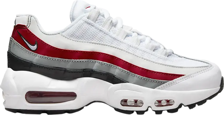 

Кроссовки Nike Air Max 95 Recraft GS 'Black Varsity Red', черный