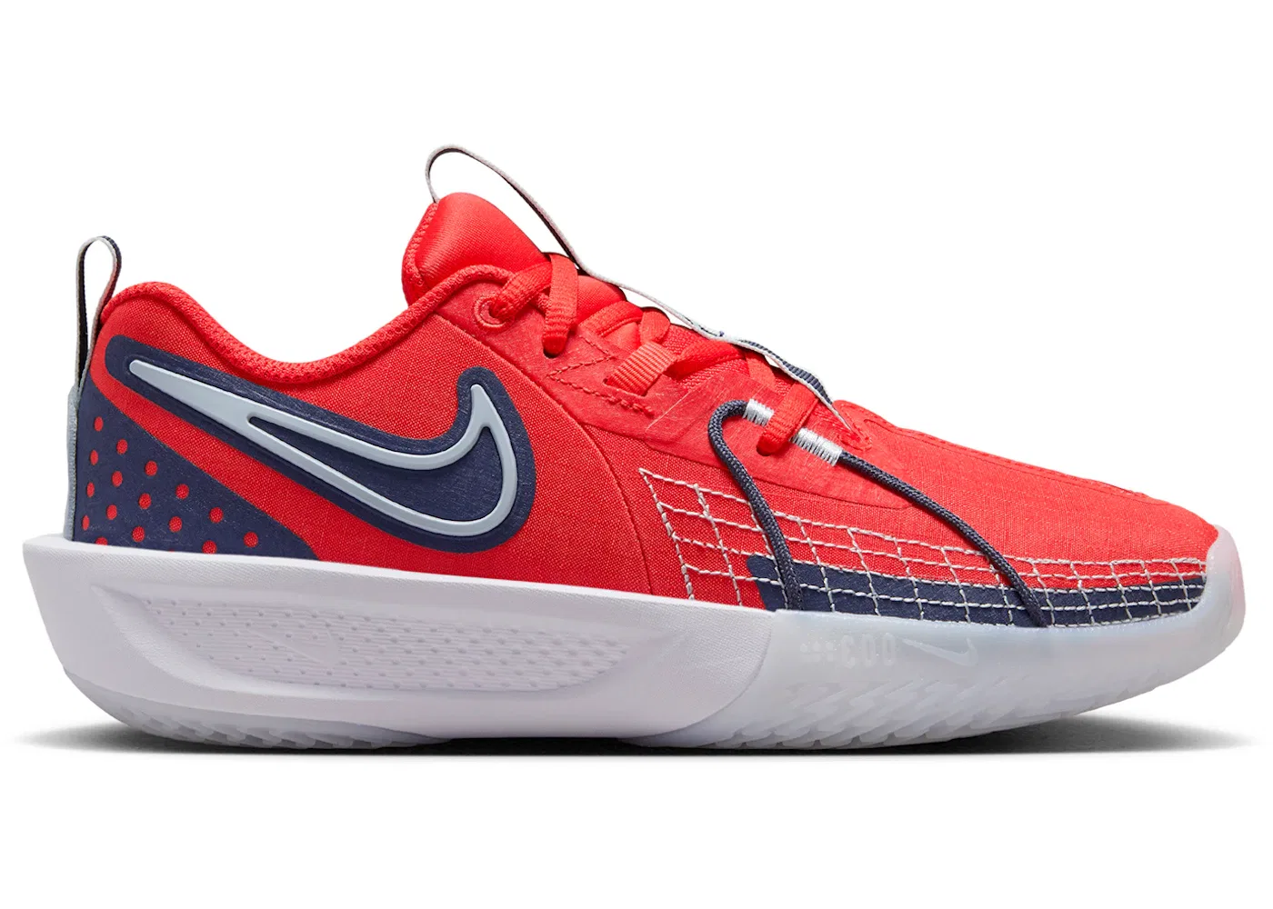 Детские кроссовки для баскетбола Nike Air Zoom GT Cut 3 Nike, Light Crimson/Thunder Blue/White/Blue Tint