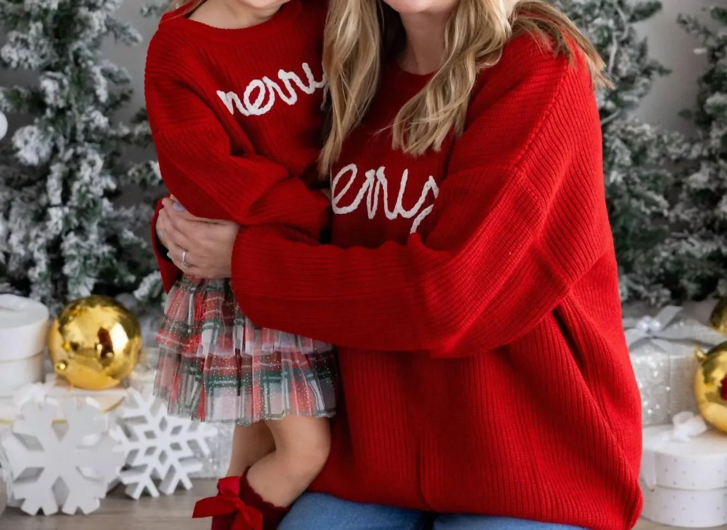 Детский свитер с вышивкой Merry Yarn Knit SWEET wink, красный — фото 3