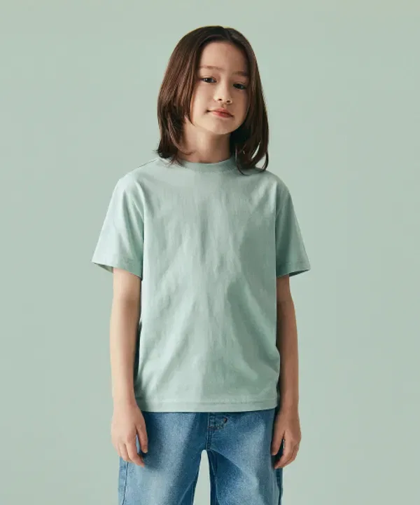 Футболка с круглым вырезом, свободный крой, Musinsa Standard Kids, Dusty Mint