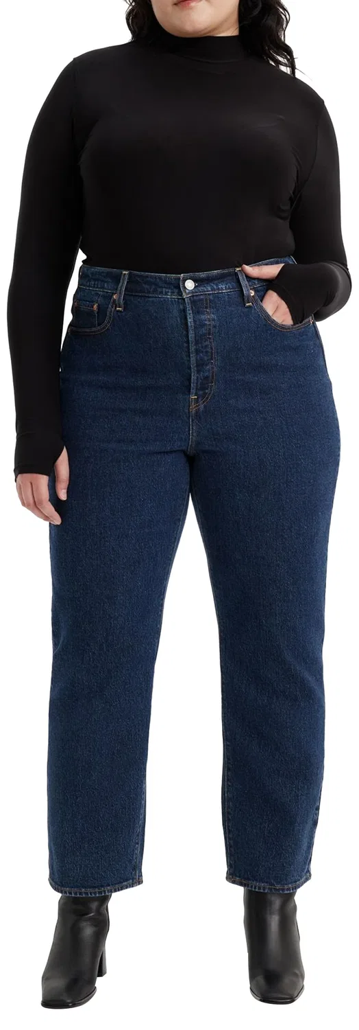 Женские джинсы прямого кроя Ribcage Straight Ankle Levi's, Dark Stone Sauce