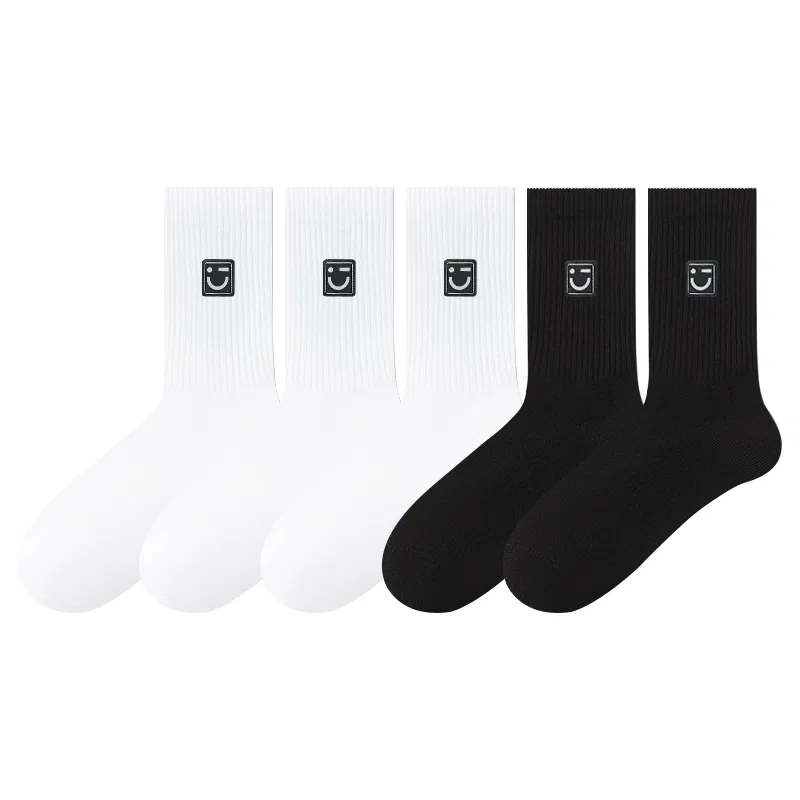 Детские носки с антибактериальной пропиткой MINISO, 3 White 2 Black