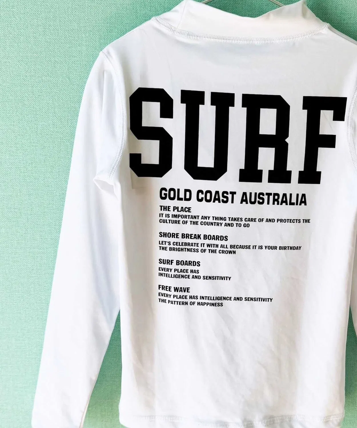 Детский лонгслив с принтом Rash Guard SHISKY, White
