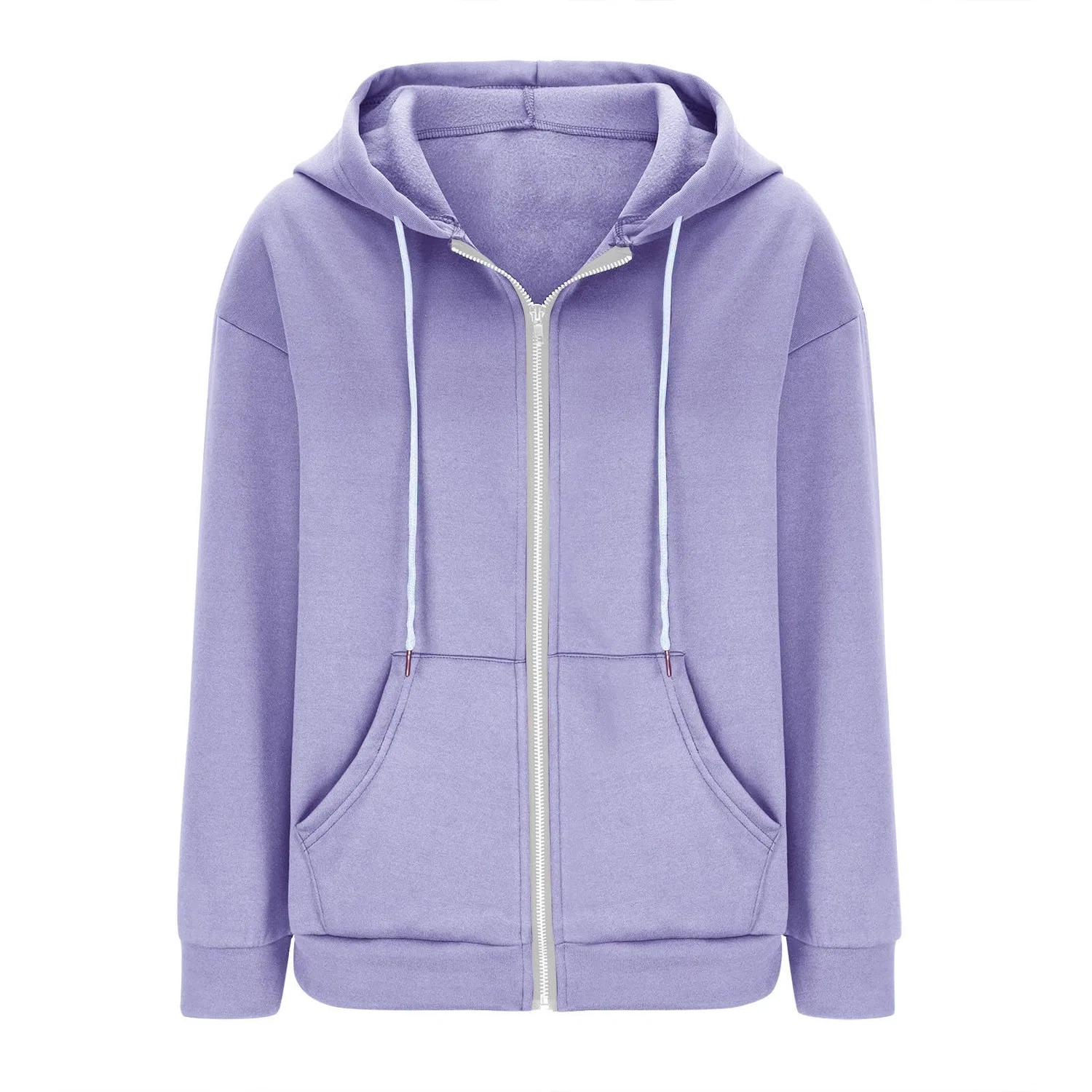 Женская куртка с капюшоном Oversized Hooded Fleece Jacket, Purple — фото 3