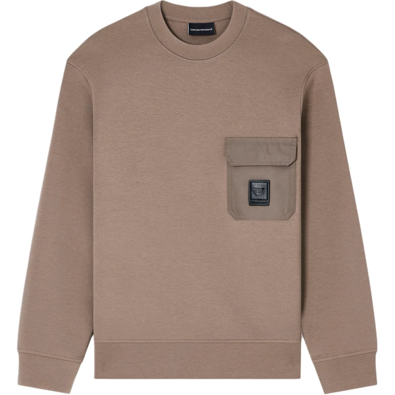 Мужской свитшот с логотипом Emporio Armani, Light Umber