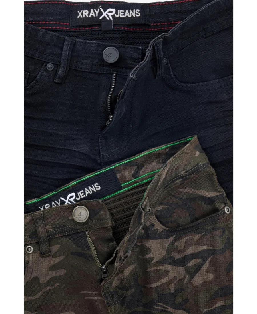 Комплект джинсов для мальчика с принтом XRAY, Black Olive Camo — фото 4