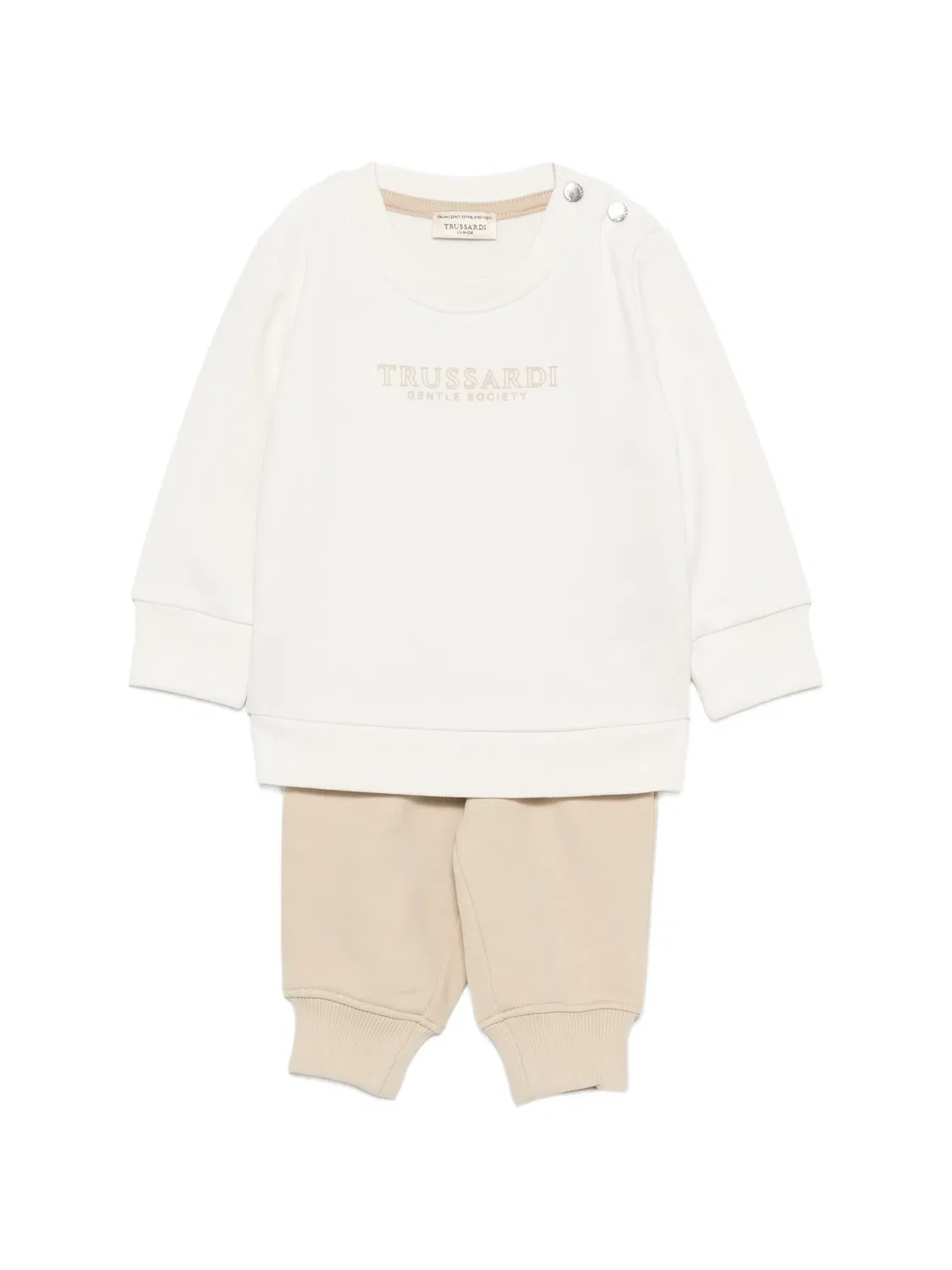 Спортивный костюм с логотипом Trussardi Junior, белый