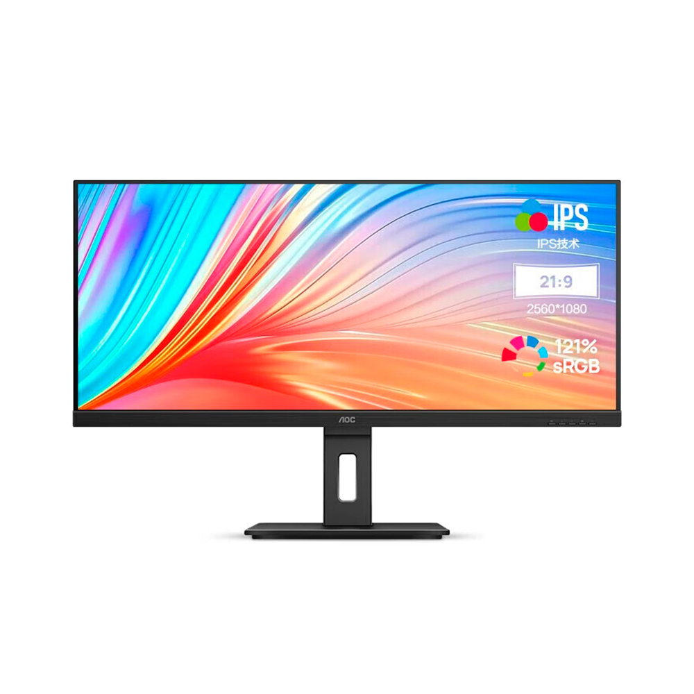 

Монитор AOC Q34P2 , 34", 2560x1080, IPS, 75 Гц, чёрный
