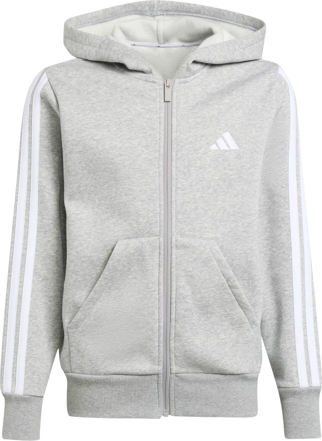 Детская спортивная куртка с капюшоном Adidas, серый