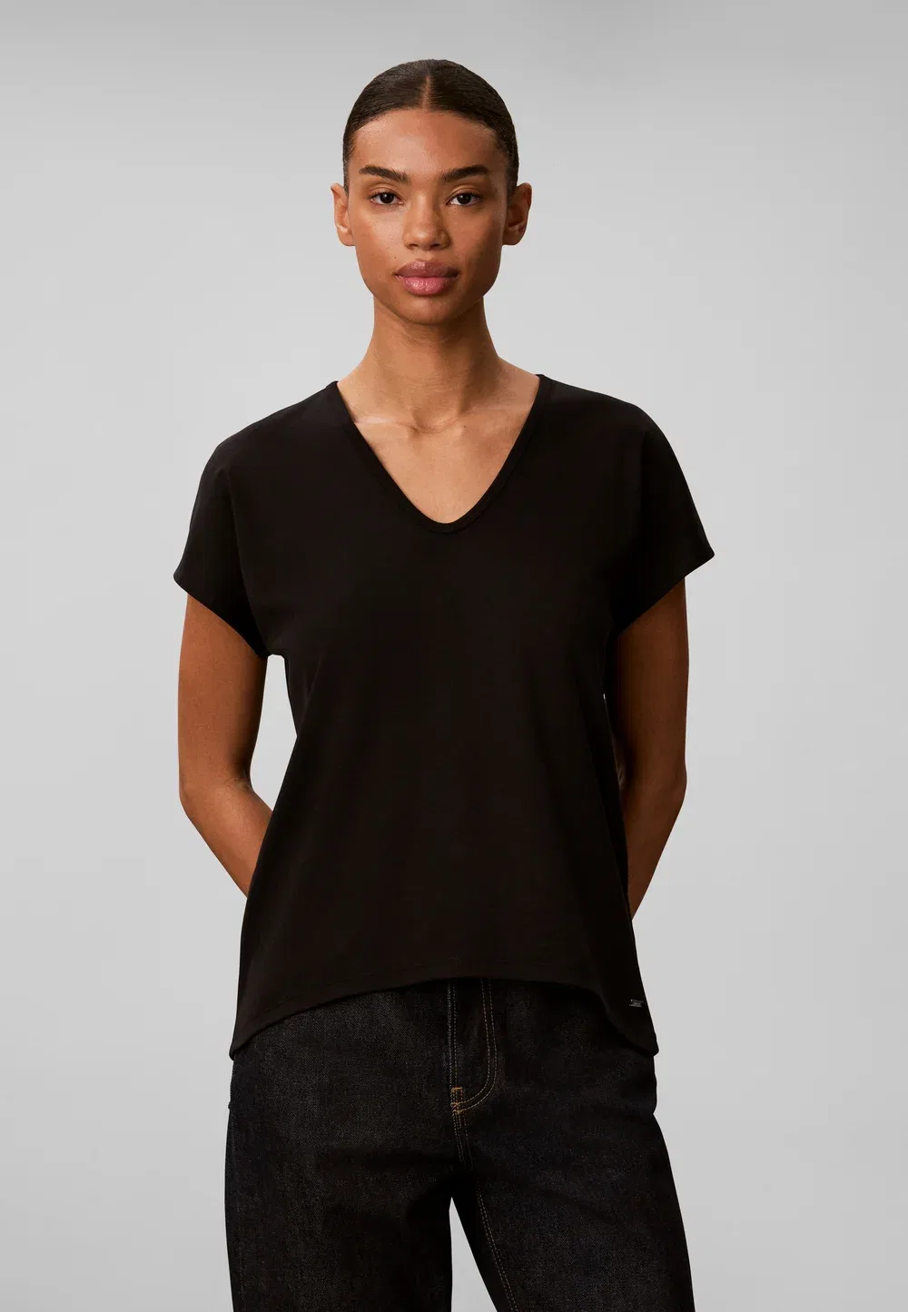 Футболка свободного кроя - базовая футболка Calvin Klein, Black