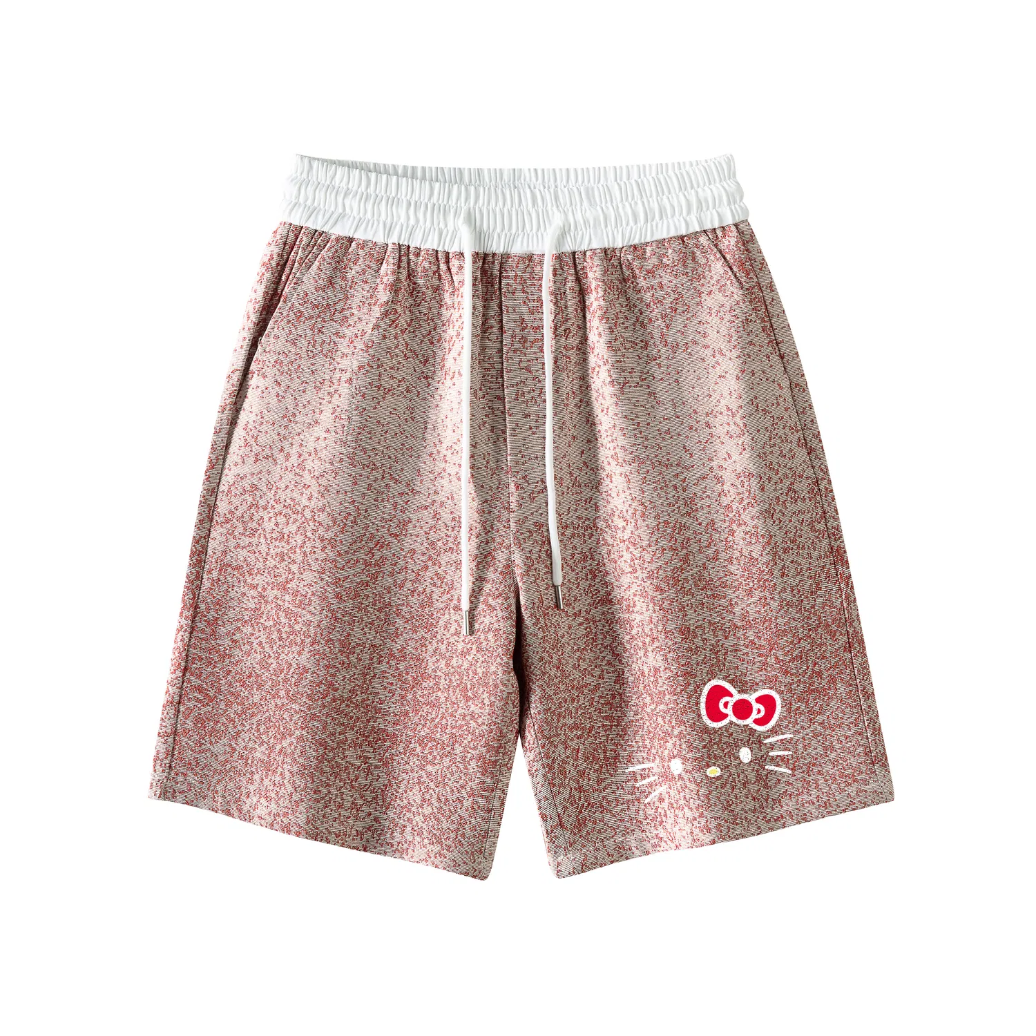 Детские шорты повседневные с принтом Sanrio Hello Kitty, Pine Mist Dark Blue — фото 4