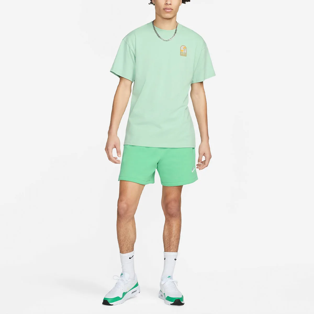 Nike Спортивные шорты мужские весенний зеленый умеренный — фото 4