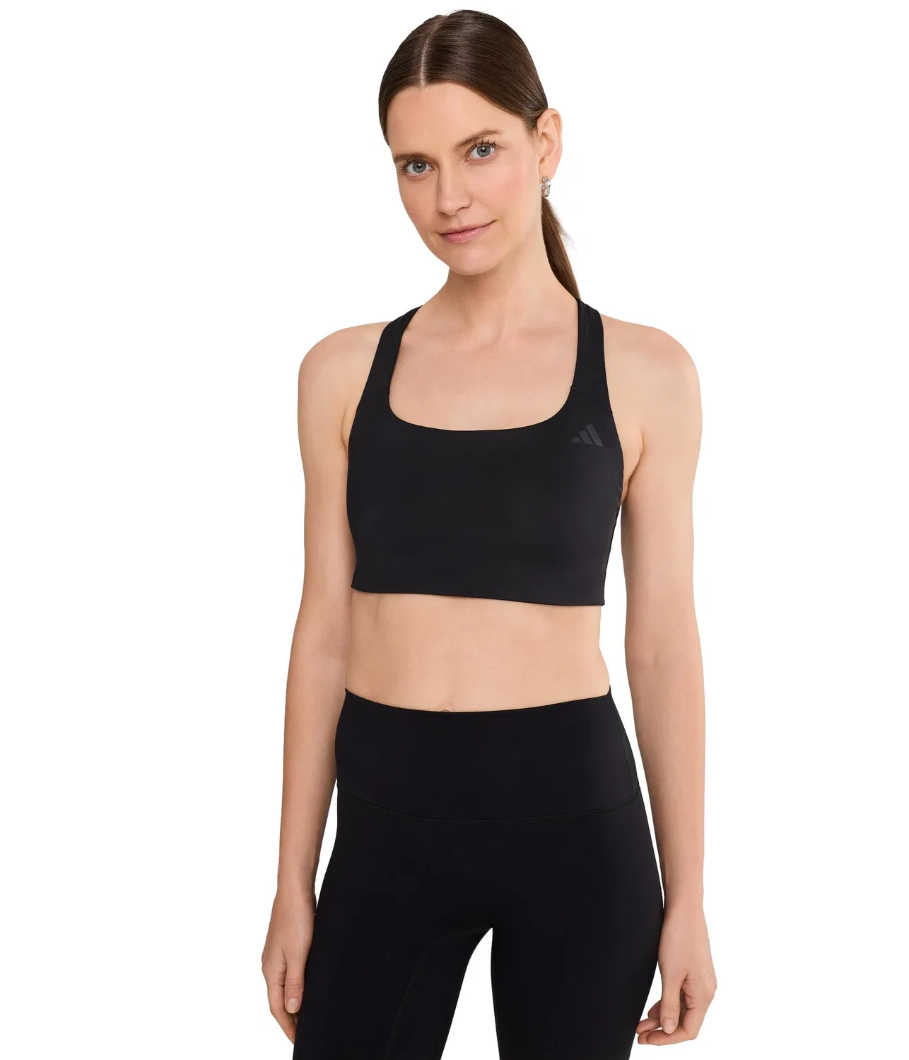 Спортивный бюстгальтер со средней поддержкой Optime Workout Medium-Support Bra Adidas, Black