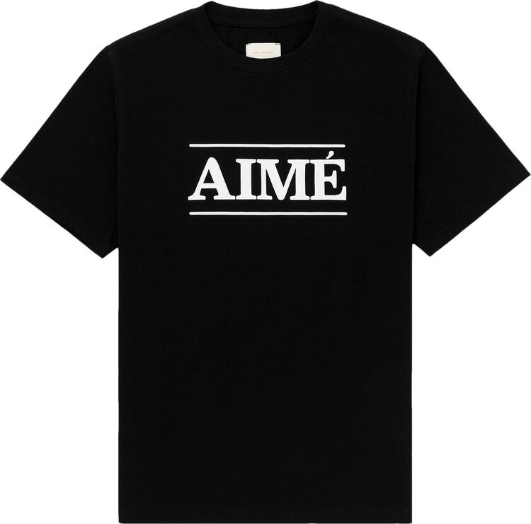 

Футболка Aimé Leon Dore Logo Tee 'Jet Black', черный
