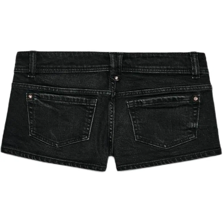 Женские джинсовые шорты Carbon ZARA, Carbon — фото 3