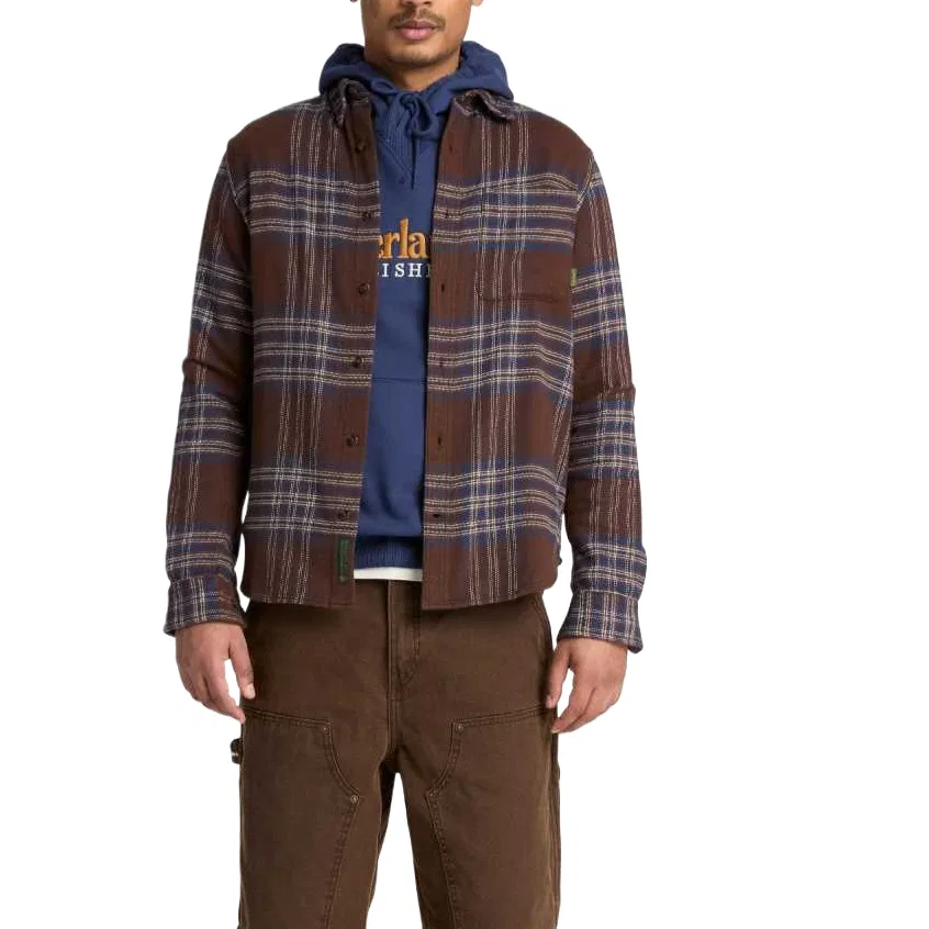 Детская рубашка с воротником Timberland, Coffee