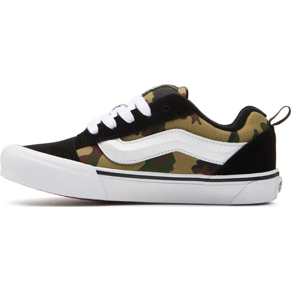 Детские скейтбордистские кроссовки Vans, Black/Camo — фото 3