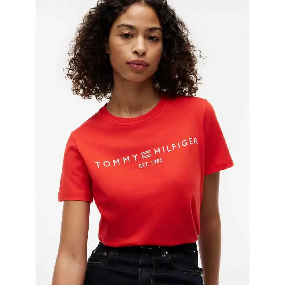 Футболка с коротким рукавом Regular Fit Tommy Hilfiger, оранжевый — фото 4