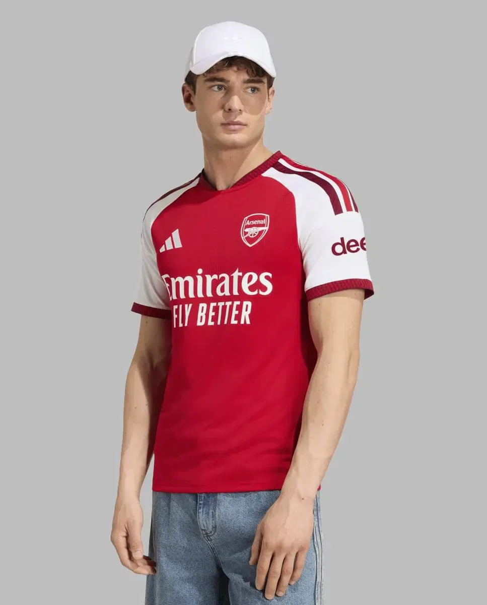 Мужская футболка с длинным рукавом adidas, Rojo / Blanco