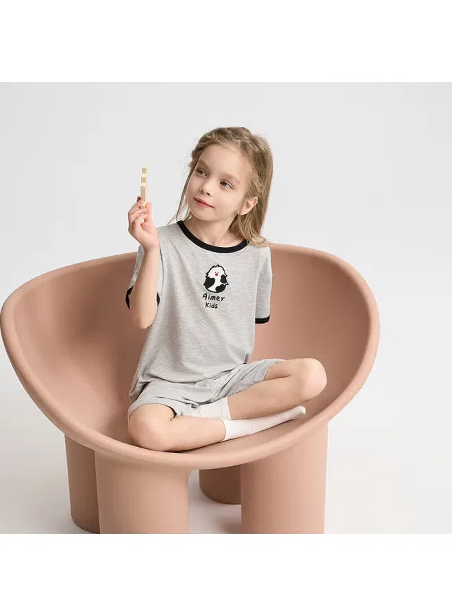 Комплект пижам с коротким рукавом Milk Skin Aimer Kids, нейтральный — фото 3