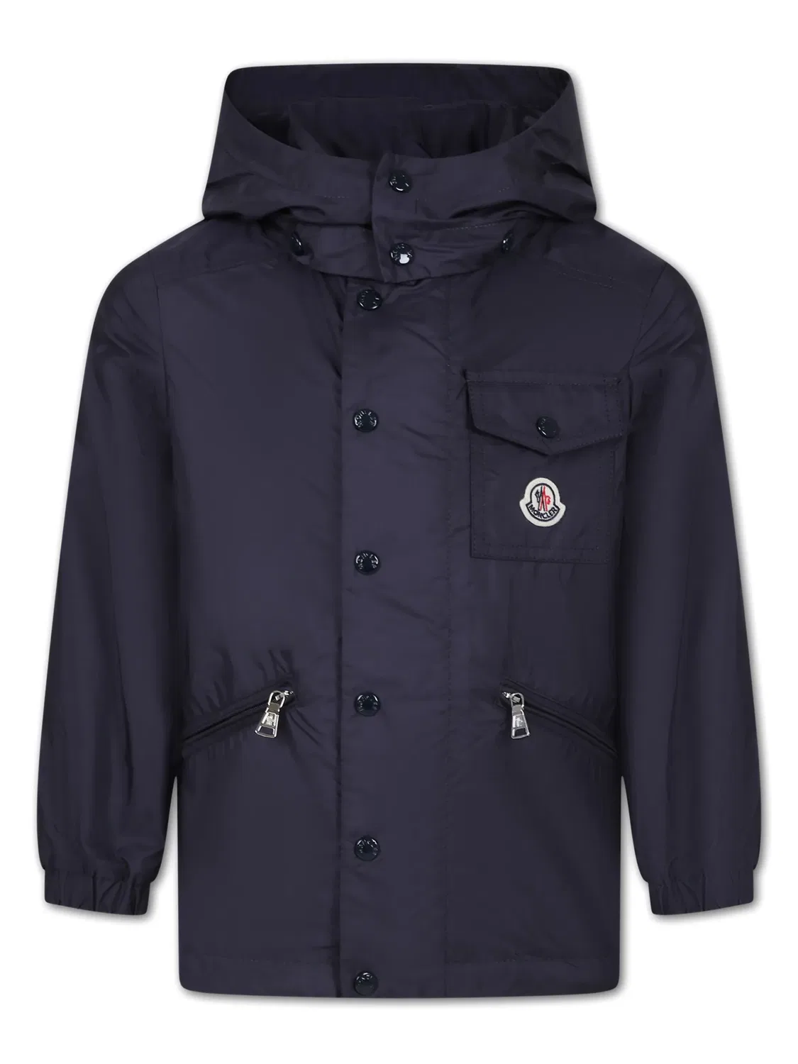 MONCLER GENIUS Синевая дождевик с капюшоном