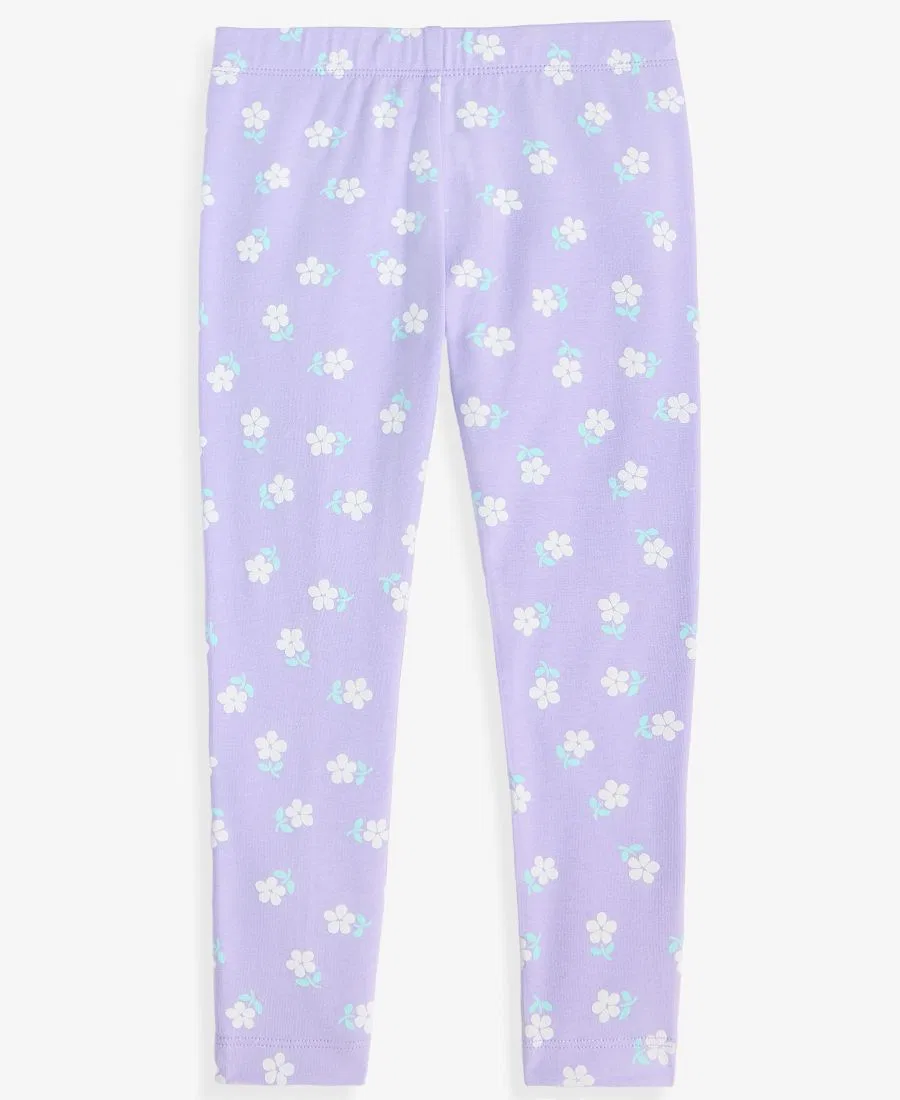 Леггинсы детские с принтом, модель Floral-Print Epic Threads, Icy Grape — фото 2