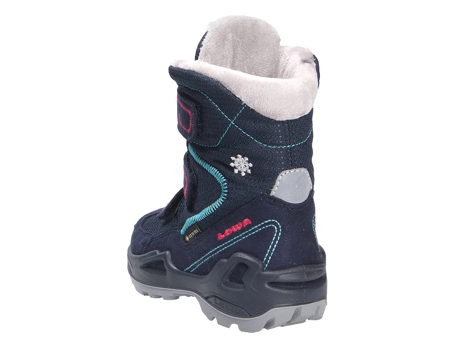Детские ботинки для мальчиков с принтом Milo Gtx Hi LOWA, Navy Berry — фото 3