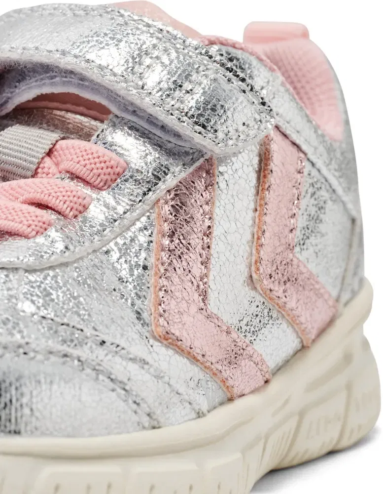Кроссовки спортивные детские Crosslite Glitter Infant Hummel, серебристый