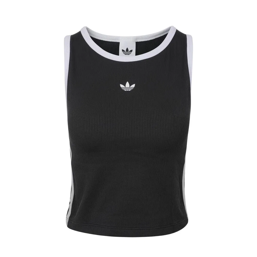 Женский топ-майка с круглым вырезом Adidas Originals, Black/White
