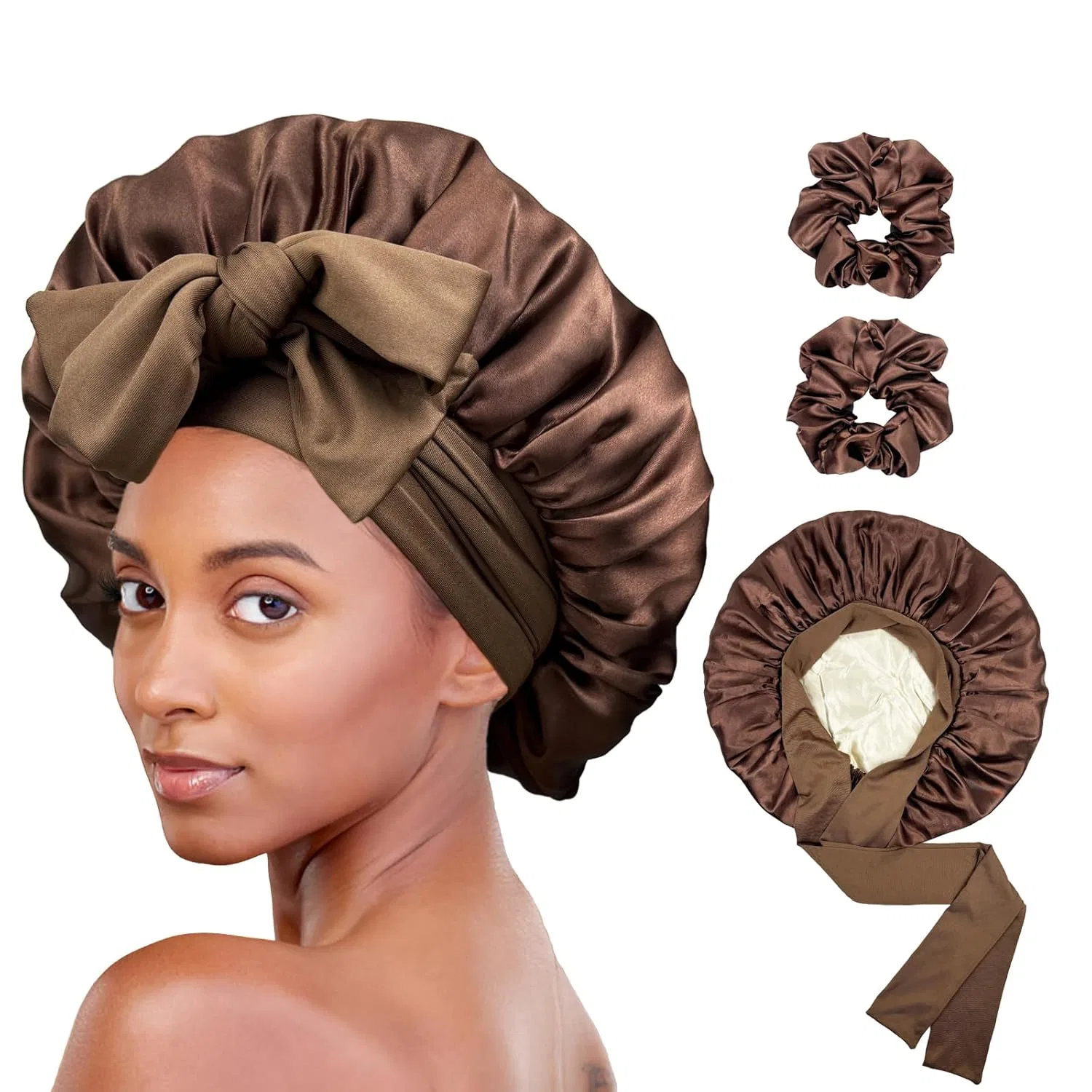 Шапочка для душа Luxe Louise, 1 шт, Chocolate