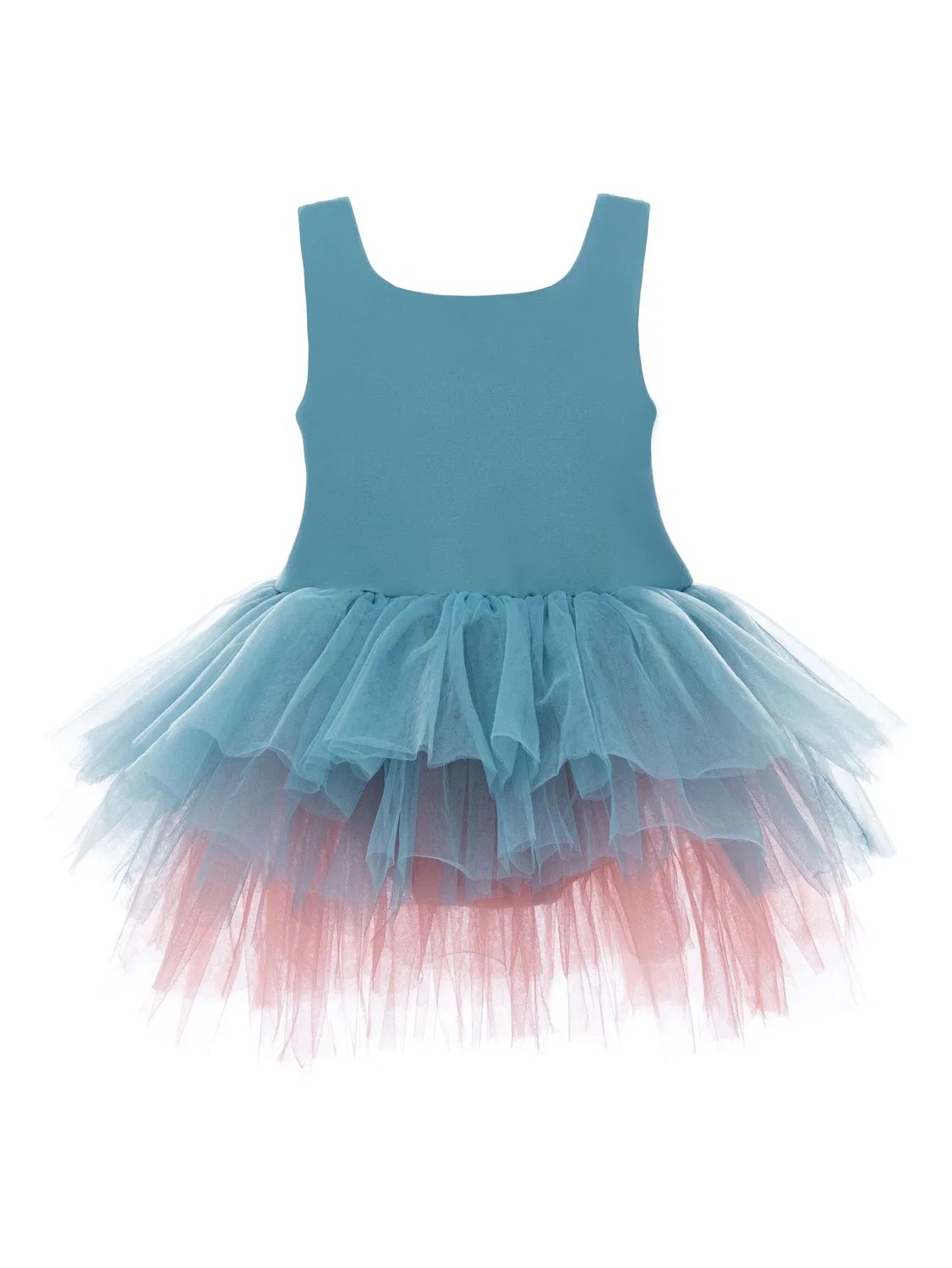 Платье с квадратным вырезом и пачкой Mimi Tutu, синий