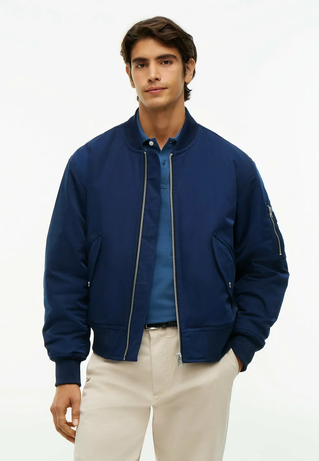 Стеганая куртка-бомбер - куртка-бомбер Tommy Hilfiger, Carbon Navy