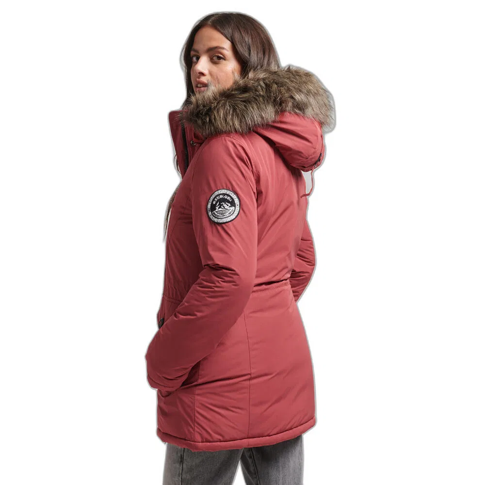 Женская парка с капюшоном Ashley Everest Superdry, Rot — фото 3