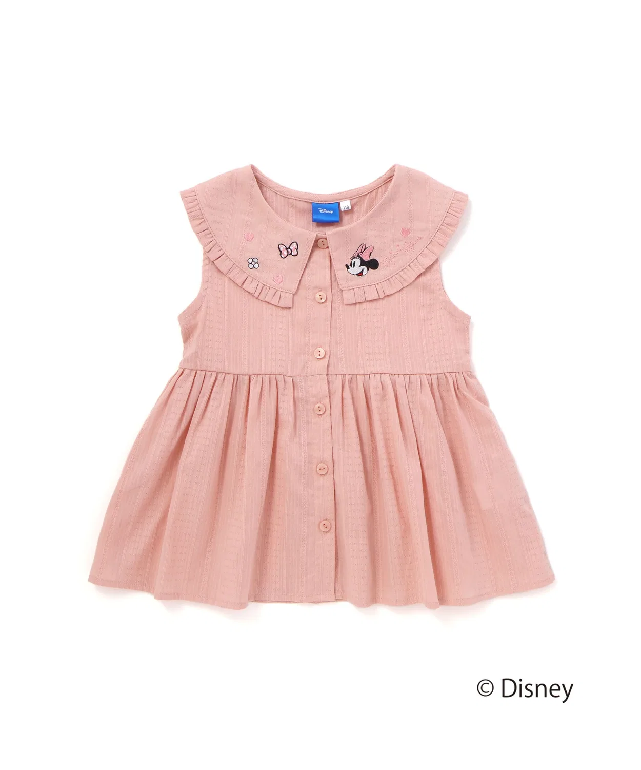 Детская туника для девочек с воротником-флисом и вышивкой Minnie SLAP SLIP, Pink